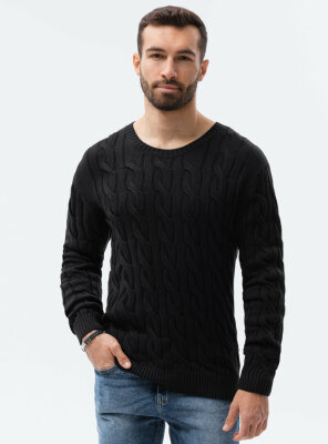 Ombre - Mens E195 Knit Sweater BLACK M