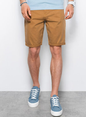 Ombre - Mens W303 Stretch Chino Shorts CAMEL S